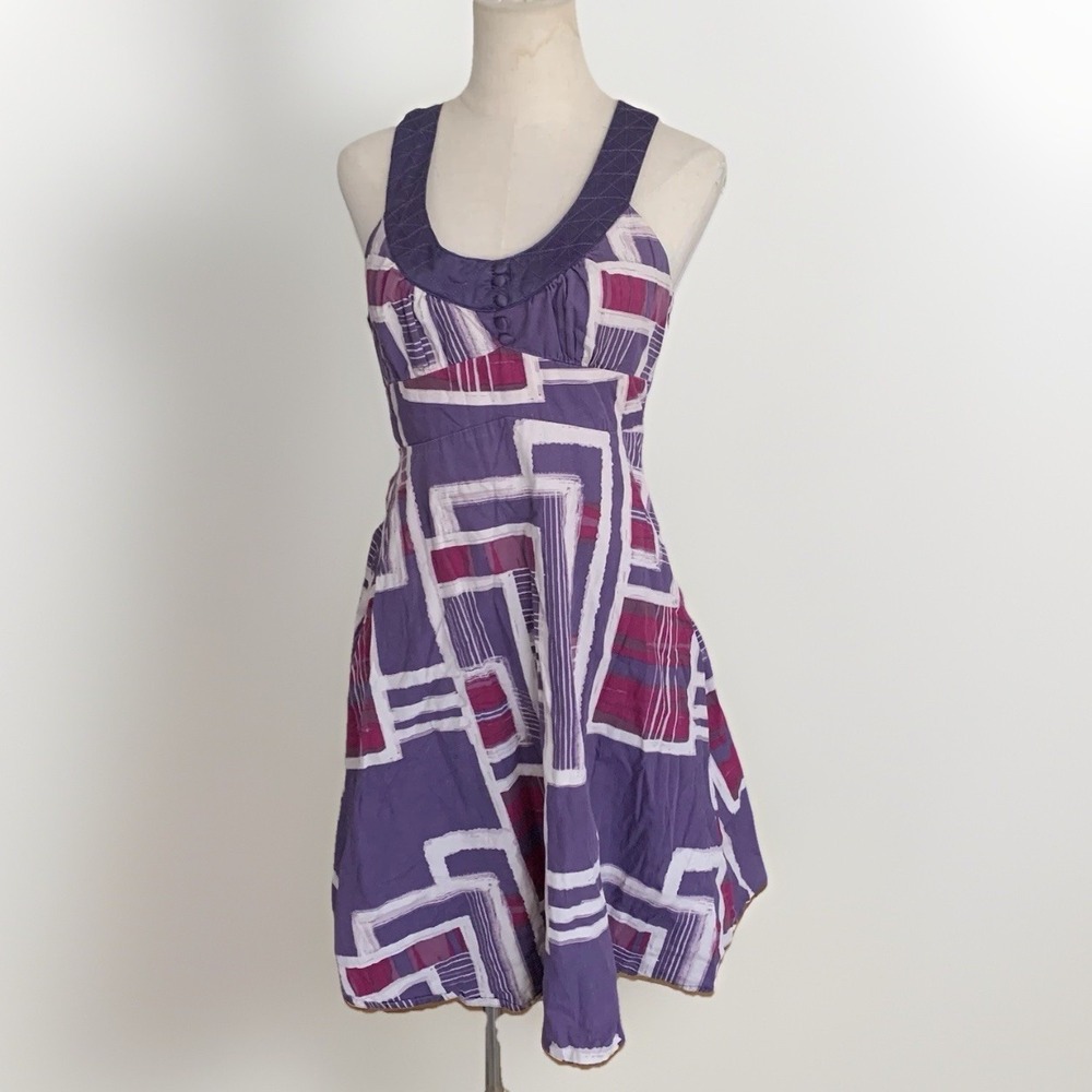 BCBG Max Azria Y2K Dress Ties Lined Buttons S‎
